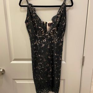 Black lace dress